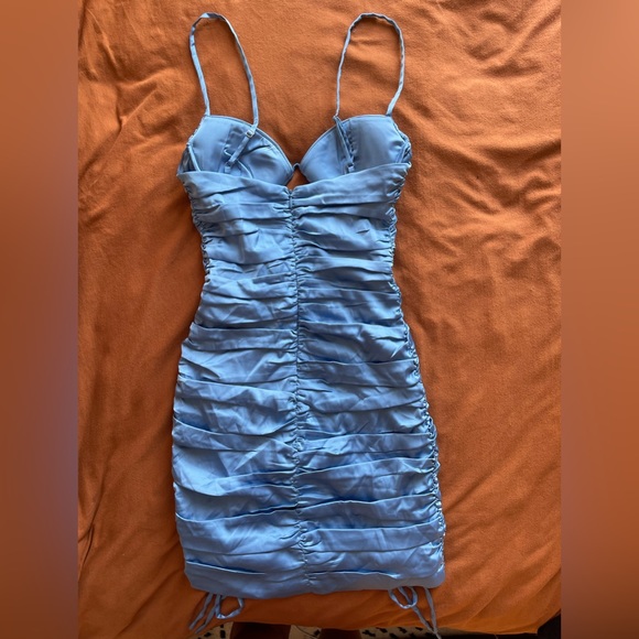 Oh Polly Mini Dress in Blue - Picture 4 of 5